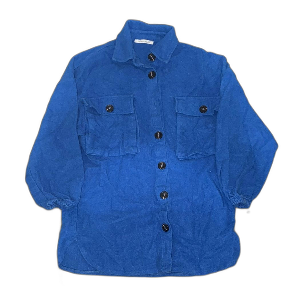 Belemirmoda Blue Button-Up Shacket – Women’s M